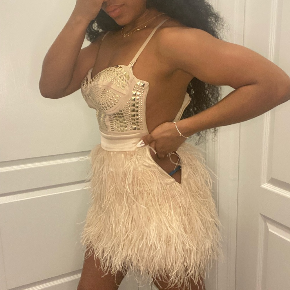 💎Gorgeous peacock Bebe dress!